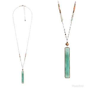 Reeba Rectangle Pendant Necklace